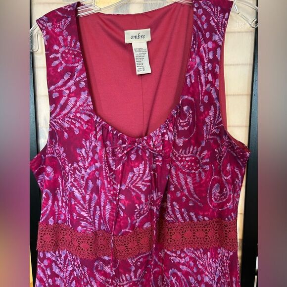 Vintage Milkmaid Y2K Pink Floral Embroidered Detail Chiffon Midi Dress 12 - Picture 7 of 10